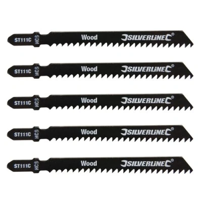Afbeelding van Silverline Decoupeerzaagbladen voor hout, 5 pak ST111C