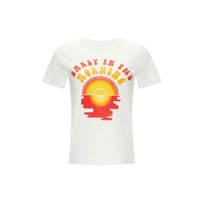 Afbeelding van QS MIT Front Tshirt print, Dames, Maat: XXL, Weiß