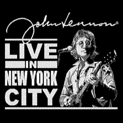 Afbeelding van John Lennon Live In New York City Patch Zwart
