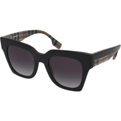 Afbeelding van Burberry Donna BE4364 KITTY 39428G Occhiali da sole Acetato Nero Grigio Squadrata Normale Sfumato