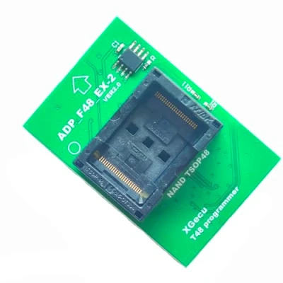 Afbeelding van XGecu NAND TSOP48 2 adapter Flash alleen gebruik T48 (TL866 3G) programmeur ADP_F48_EX ic chip socket