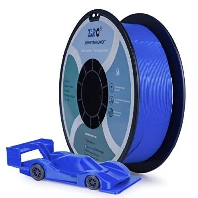 Afbeelding van ZIRO PLA 1.75MM Filament 3D Printer PRO Basic Color Series 1KG(2.2lbs), Afmeting Nauwkeurigheid +/ 0.03mm, Blauw