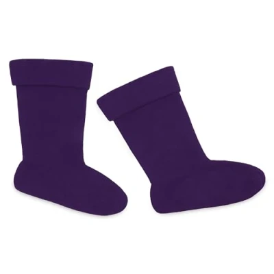 Afbeelding van Laarzen voering voor dames en tieners warme fleece Wellie sokken maat 36 42 gezellige thermische laarssokken dames, Paars, 40.5 EU