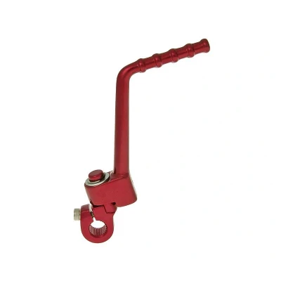 Afbeelding van Vicma kickstart lever aluminium rood voor Derbi EBE, EBS, D50B0