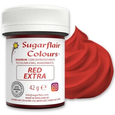 Afbeelding van Sugarflair Max Concentrate Paste Colour Red Extra 42g