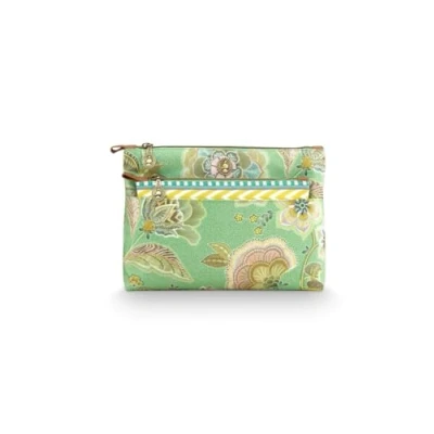 Afbeelding van Pip Studio Toilettas Set Caryn Cosmetic Bag Combi Matata Green