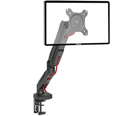 Afbeelding van Duronic DMDC5X1 Enkele PC Monitor Beugel Aluminium Houder met Verstelbare Hoogte Standaard Arm voor 1 13 24 LED LCD Scherm VESA 75 100 Computer Beeldscherm Gasveer