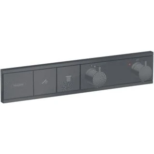 Afbeelding van Hansgrohe RainSelect thermostaat inbouw voor 2 functies Brushed Black