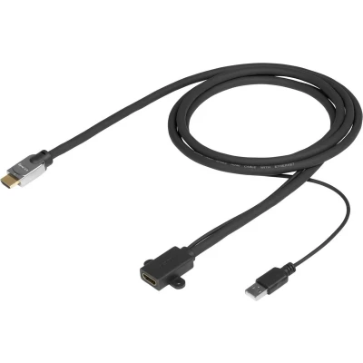 Afbeelding van Vivolink PROHDMIHDMFM2 LSZH HDMI kabel 2 m Type A (Standaard) Zwart