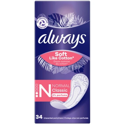 Afbeelding van 8x Always Inlegkruisjes Twist &amp; Flex Normal 34 stuks