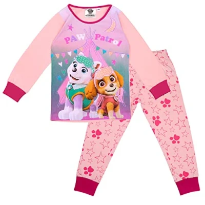 Afbeelding van PAW PATROL meisjes pyjama lange mouwen skye, lichtroze, 122 cm