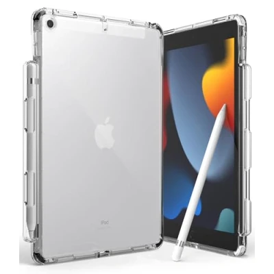 Afbeelding van Ringke Fusion Plus met Zachte Binnenbumpers Compatibel iPad 9 Case, 8, 7 Hoesje White &amp; Black