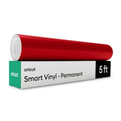 Afbeelding van Cricut Smart Vinyl Permanent, Rood, 13&quot; x 5ft Bulk (1)