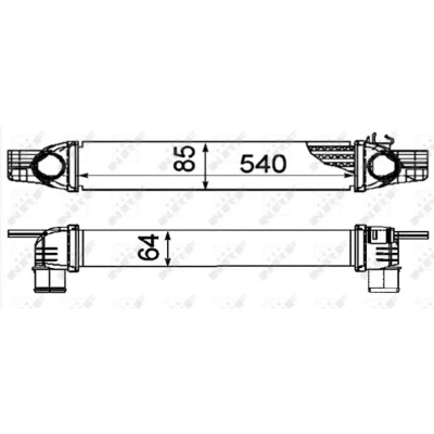 Afbeelding van Intercooler, inlaatluchtkoeler NRF 30254