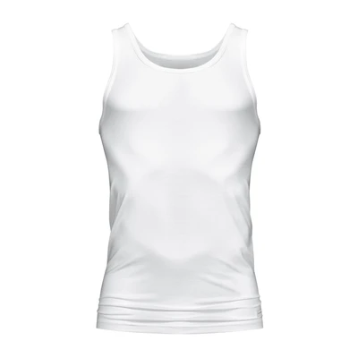Afbeelding van mey Tanktop Serie Network Hemd, Heren, Maat: 50, Weiss