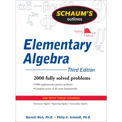Afbeelding van Schaum&#039;s Outline of Elementary Algebra, 3ed