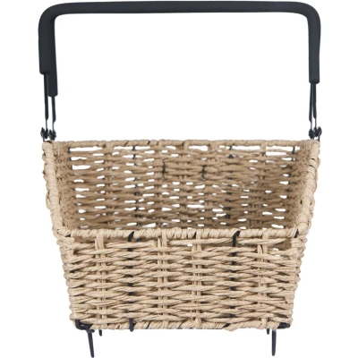 Afbeelding van BASIL Fietsmand Cento Rattan look Multi system 40 x 25 12 cm seagrass