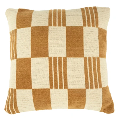 Afbeelding van By Boo Pillow Twist 45x45 cm mustard