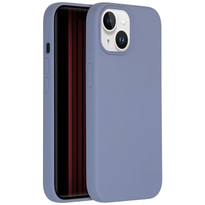 Afbeelding van Apple iPhone 15 MagSafe Hoesje Siliconen en TPU (zacht) Accezz Softcase/Backcover Grijs Telefoonhoesje