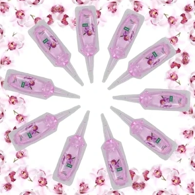 Afbeelding van floraline® Set van 10 orchideeën, vitale kuur, orchideeënmest voor maximaal 20 maanden, prachtige bloemen met groei en gezonde bloemen, voorzichtig gebruik verzorging