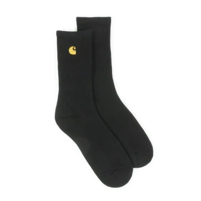 Afbeelding van Carhartt WIP Chase Socks Unisex Sokken, Maat: One Size, Black / gold