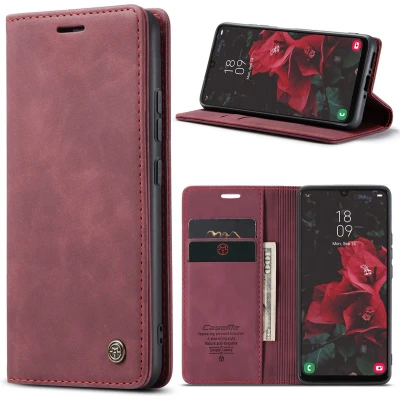 Afbeelding van CaseMe Telefoonhoesje geschikt voor Samsung Galaxy A34 5G Wallet Book Case Rood