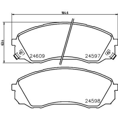 Afbeelding van Remblokkenset, schijfrem HELLA PAGID 8DB 355 013 541