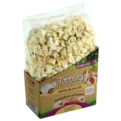 Afbeelding van Esve Topping Appelblokjes Knaagdiersnack 100 g