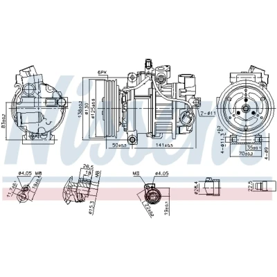 Afbeelding van Nissens Airco compressor 890921