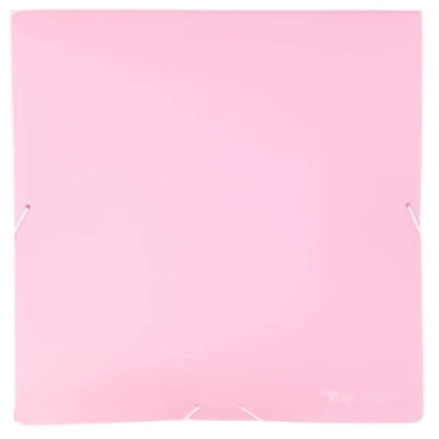 Afbeelding van Craftelier Map met rubberen sluiting voor het organiseren en opbergen van papieren, kaarten scrapbooking materialen andere knutselwerkzaamheden, afmetingen 30 x cm, roze