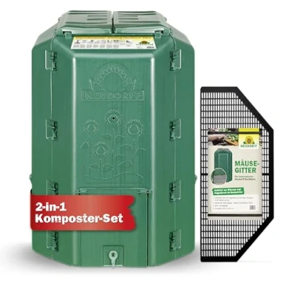 Afbeelding van Neudorff 775 thermocompostbak DuoTherm 530 liter met muizenrooster