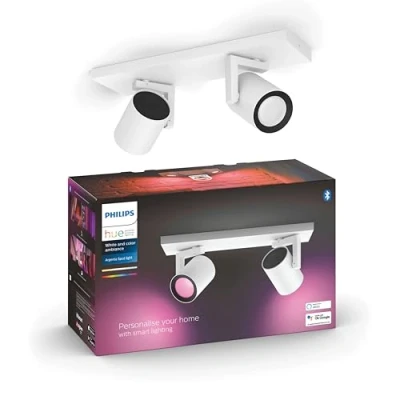 Afbeelding van Philips Hue Argenta opbouwspot wit en gekleurd licht 2 spots