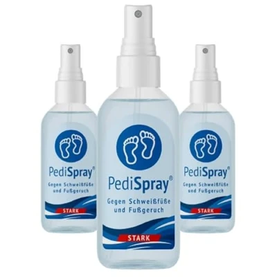 Afbeelding van PediSpray® Strong 2+1 Gratis Voetspray tegen Zweetvoeten Middel Stinkvoeten Putjeszolen Voet deodorant Pedifris Pedifresh pedicare anti transpirant perspirant voetengeur voetdeodorant geurvreter schoen