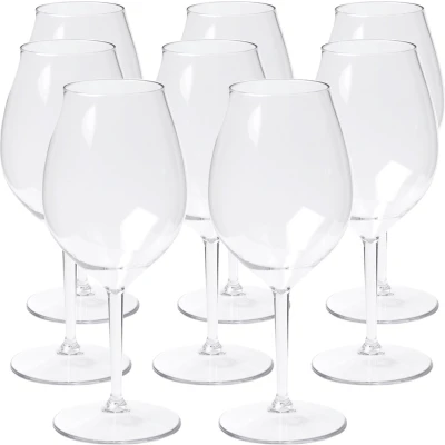 Afbeelding van Depa Wijnglas 8x transparant onbreekbaar kunststof 510 ml Wijnglazen