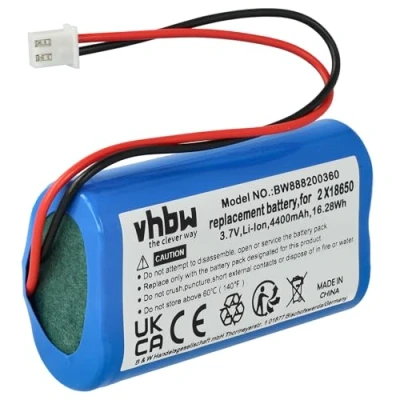 Afbeelding van vhbw Accu compatibel met Zafferano Olivia Pro, Poldina, Poldina Pro tafellamp, bedlampje (4400mAh, 3,7V, Li Ion)