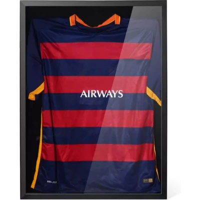 Afbeelding van Avalo Wissellijst Inlijsten Voetbal Shirt 3D Box Frame 60x80 CM Zwart Diepe lijst In