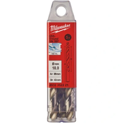 Afbeelding van Metaalboor Hss G Kort 10 X 89 Mm (10 Stuks)