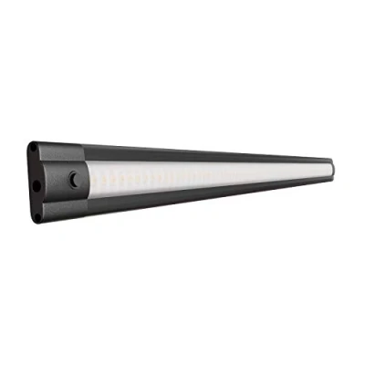 Afbeelding van ledscom.de LED onderkastverlichting SIRIS, 50cm, plat, zwart, 6,9 W, 655lm, wit, schakelaar, wand, stopcontact, 60cm, strip, kast, Led, lamp, wandlamp, onderkast, verlichting, wandlamp