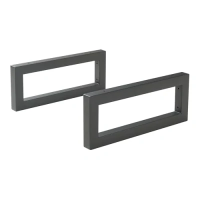 Afbeelding van Ophangbeugel set van 2 Hawangen 40x20 cm zwart [en.casa]