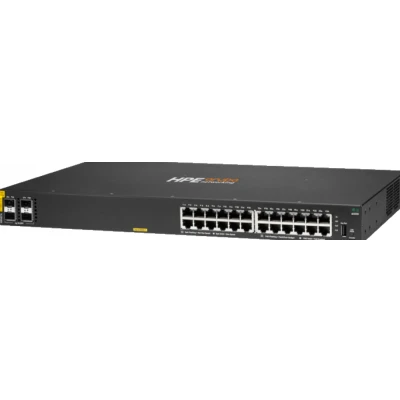 Afbeelding van Hewlett Packard Enterprise Aruba 6000 24G Class4 PoE 4SFP 370W Managed L3 Gigabit Ethernet (10/100/1000) Power over (PoE) 1U