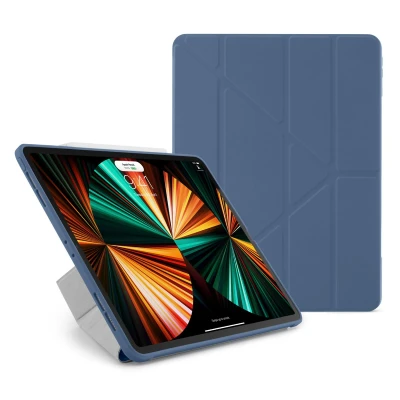 Afbeelding van Pipetto Origami No1 Original TPU Case iPad Pro 12.9&quot; (3rd, 4th &amp; 5th generation) Navy