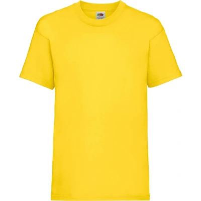 Afbeelding van Fruit Of The Loom Kinder Unisex Valueweight T shirt Korte Mouwen (2 stuks) (Fuchsia)