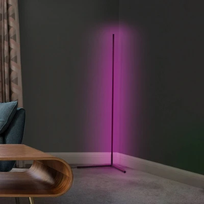 Afbeelding van LEDVANCE SMART+ WIFI LED hoekvloerlamp, 14 cm, zwart