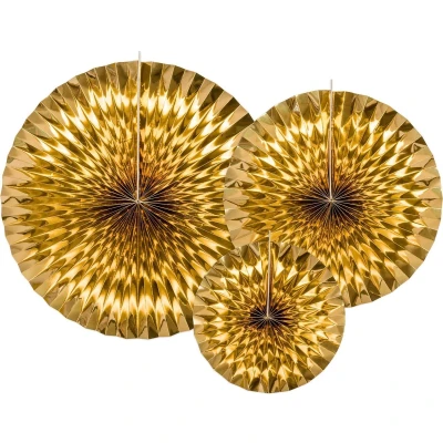 Afbeelding van Partydeco Honeycomb goud