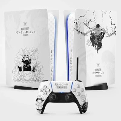 Afbeelding van Sticker PS5 Gear 1, Playstation 5 Manga sticker, console en controller, standaard schijfeditie, Skin 1 (1 controller)