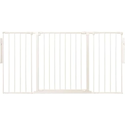 Afbeelding van Safetots Kamerverdeler Assortiment, Wit Tot 138cm (20 opties beschikbaar), Multi panel Flexibele Kamerscheiding, met Deur voor Baby&#039;s en Peuters, Eenvoudige Installatie
