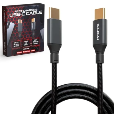 Afbeelding van ProFPS USB C naar Kabel 3.0m geschikt voor PlayStation 5 3.2 Snellader 240W 5A Oplaadkabel PS5 20Gbps Laadkabel