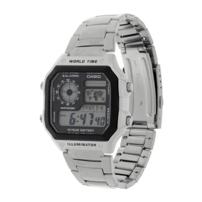Afbeelding van Casio Digitaal horloge, Heren, Maat: One Size, Silver