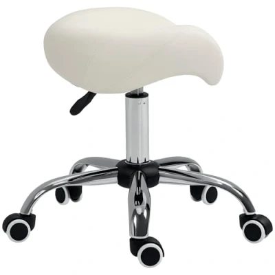 Afbeelding van Homcom draaistoel 52 x 53 (49 61) cm (B T H) crème