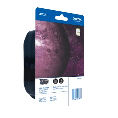 Afbeelding van Brother LC 1220BKBP2 Inktcartridge Zwart
